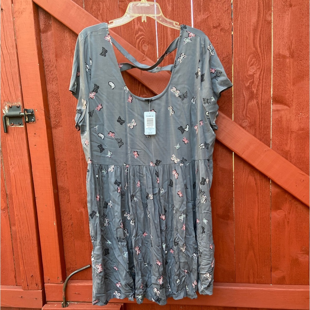 NWT Torrid Butterfly Skater Dress - Picture 8 of 11